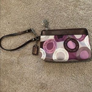 Coach wristlet clutch